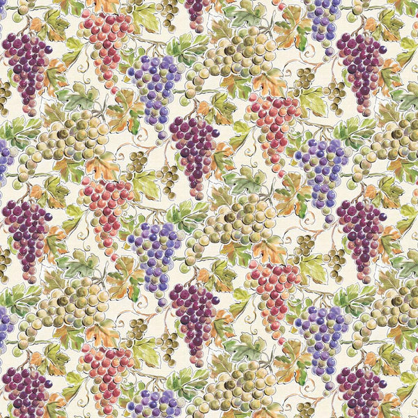 Wine Tasting-Grape Bunches Multicolor Y4575-55