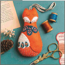 Wool Mix Felt Craft Kit-Folk Embroidered Fox 844A
