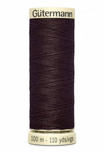 Sew-all Polyester All Purpose Thread 100m/109yds - Seal Brown 100M-593