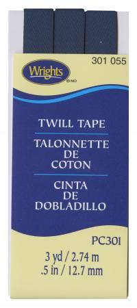 1/2IN Twill Tape 3yd Navy - 117301055