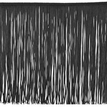 12" Chainette Fringe Trim Black IR6640BK