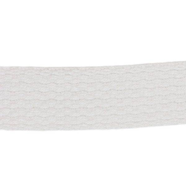 1" Cotton Webbing White WC/100-029