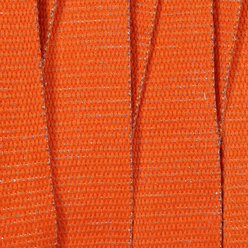 1 1/4" Metallic Webbing-Orange/Silver 114-30-083