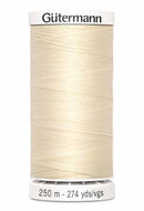 Sew-all Polyester All Purpose Thread 250m/273yds - Ivory 250M-800