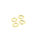 Gold D-Rings 1/2" 4pcs STS104G