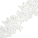 Cassie 2-1/2" Chain Of Roses Lace Trim IR8016-OffWhite