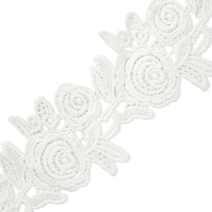 Cassie 2-1/2" Chain Of Roses Lace Trim IR8016-OffWhite