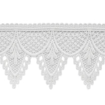 Scallop Emb Lace Trim 3-1/2" White IR8063WH