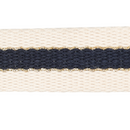 30mm Striped Webbing w/Metallic-Navy 1124-30-023