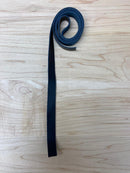 3/4" Wide Leather Bag Straps 100% Real Leather - Black