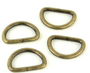 Four D-Rings 3/4"-Antique Brasss STS114A