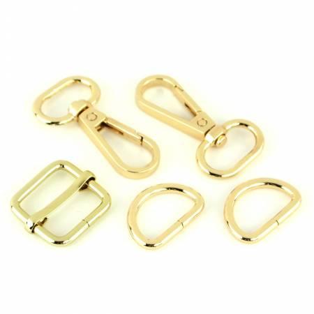 Basic Hardware Set 3/4"  Gold