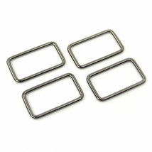 4 Rectangle Rings 1.5"Gunmetal