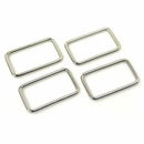 4 Rectangle Rings 1.5"Nickel