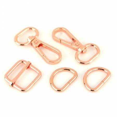 Basic Hardware Set 3/4"  Rose Gold
