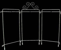 4in x 9in Table Top Tri-Stand Hanger White 87297