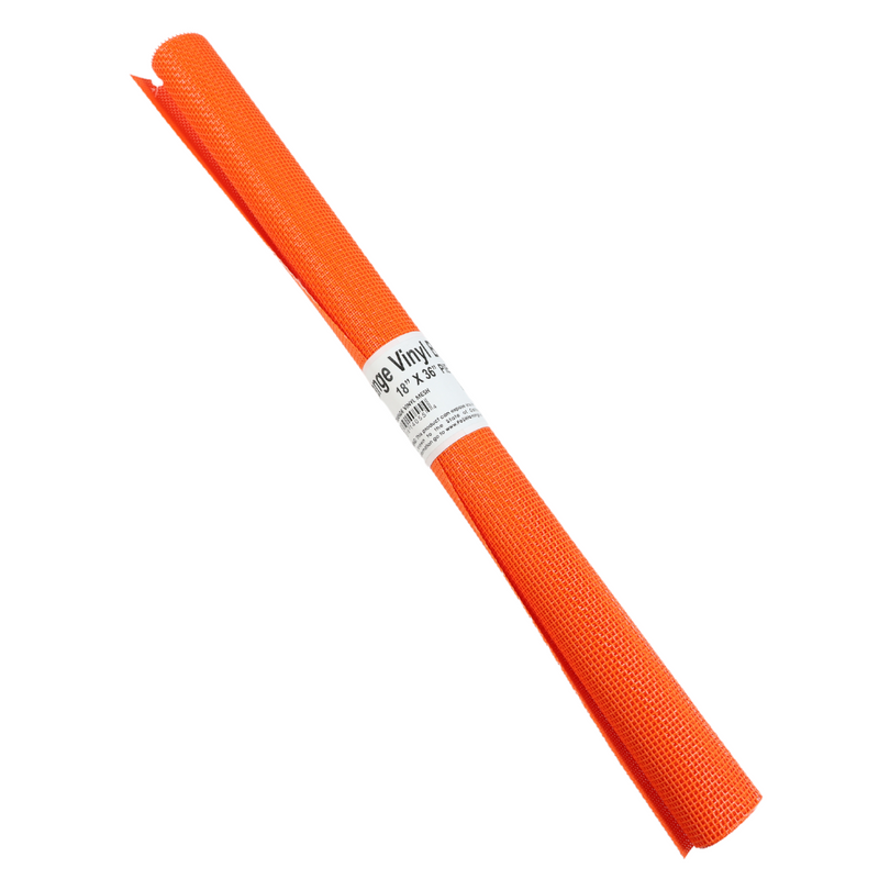Precut Vinyl Mesh - Orange 18" x 36"