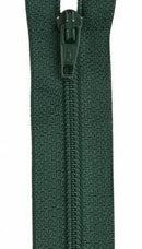 All-Purpose Polyester Coil Zipper 12in Forest Green - F7212-061A