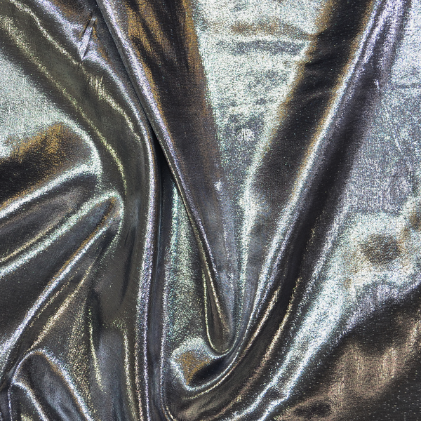 Tissue Lame Colors W/Black 5503B-Silver/Blk