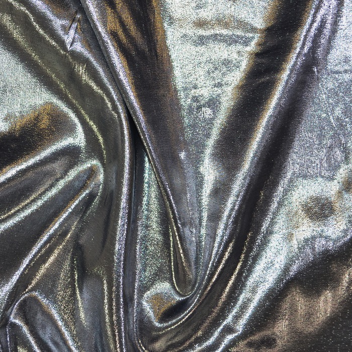 Tissue Lame Colors W/Black 5503B-Silver/Blk