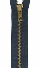 Brass Seperating Zipper24" - Navy - 0624-560