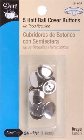 Button Cover Half Ball Size 24 - 5/8in 213-24