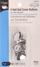 Button Cover Half Ball Size 30 - 3/4in 213-030PD