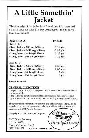 A Little Somethin Jacket - CNT2501