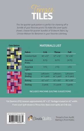 Terrace Tiles Quilt Pattern CQI126
