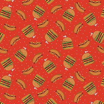 Chillin & Grillin-Hot Dogs & Burgers Red 14360-10