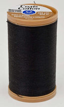 Coats Cotton Machine Quilting Thread 350 yds Black S9750900