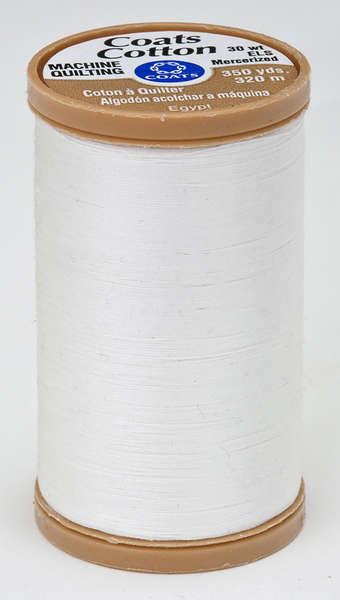 Coats Cotton Machine Quilting Thread 350 yds Winter White S9750150