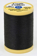 Coats Cotton Sewing Thread 225yds Black - S9700900