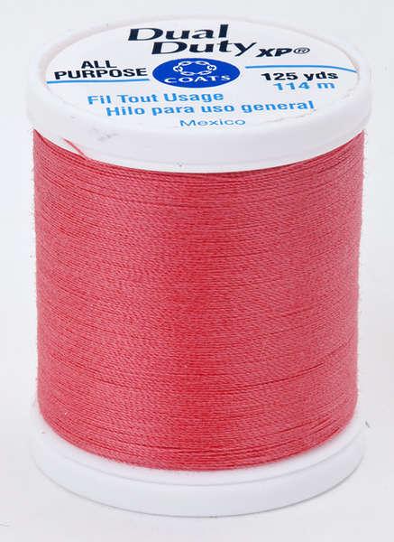 Coats Dual Duty XP Polyester Thread 125yds Bright Coral - S9009218