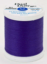 Coats Dual Duty XP Polyester Thread 125yds Bright Dark Purple - S9009238