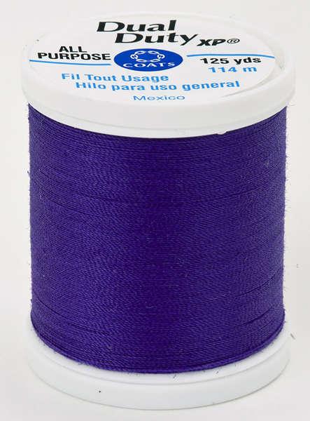 Coats Dual Duty XP Polyester Thread 125yds Bright Dark Purple - S9009238