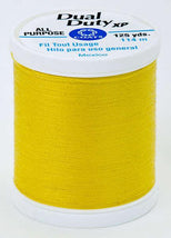 Coats Dual Duty XP Polyester Thread 125yds Bright Sun Yellow - S9009272