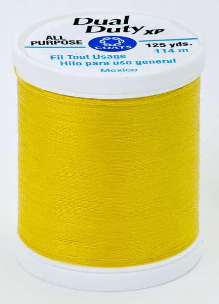 Coats Dual Duty XP Polyester Thread 125yds Bright Sun Yellow - S9009272