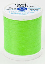 Coats Dual Duty XP Polyester Thread 125yds Neon Green - S9009265