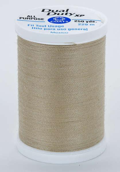 Coats Dual Duty XP Polyester Thread 250yds Beige - S9108040