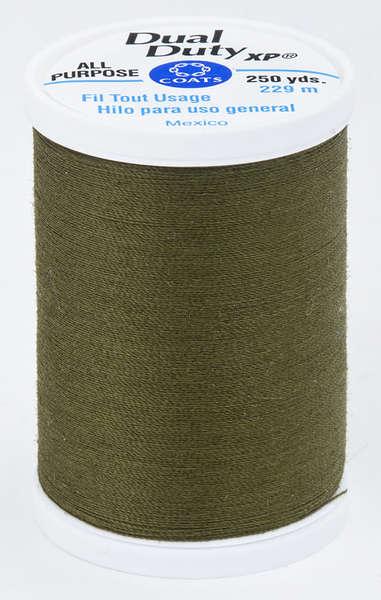 Coats Dual Duty XP Polyester Thread 250yds Bronze Green - S9106360