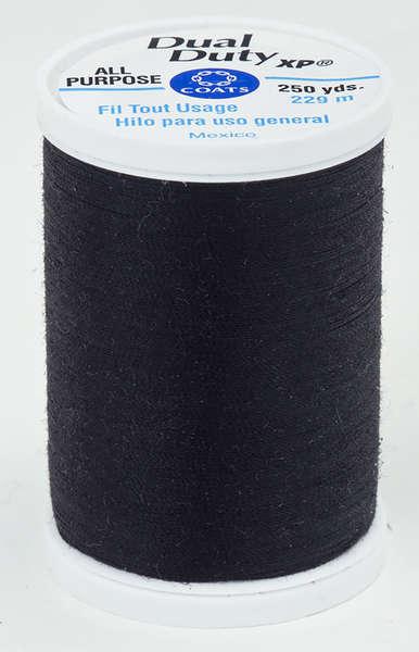 Coats Dual Duty XP Polyester Thread 250yds Celestial Black - S9100950