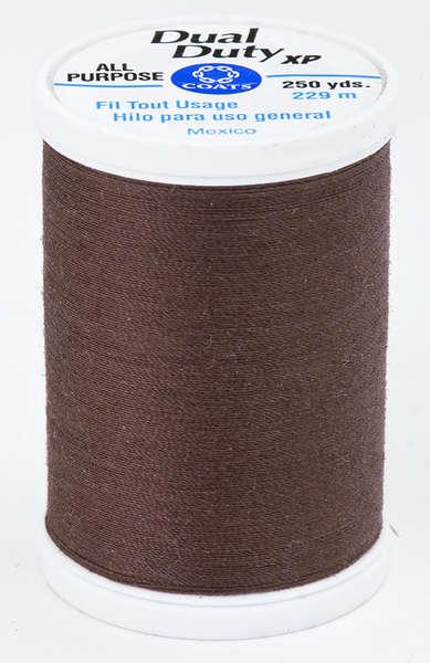 Coats Dual Duty XP Polyester Thread 250yds Chocolate - S9108950