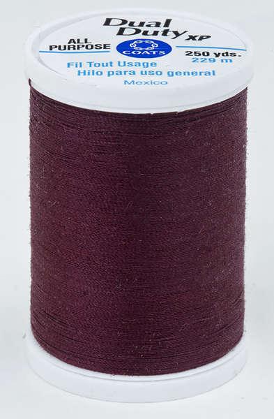 Coats Dual Duty XP Polyester Thread 250yds Maroon - S9102980