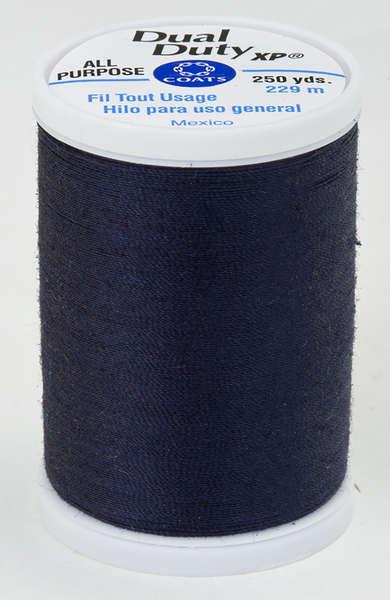 Coats Dual Duty XP Polyester Thread 250yds Navy - S9104900