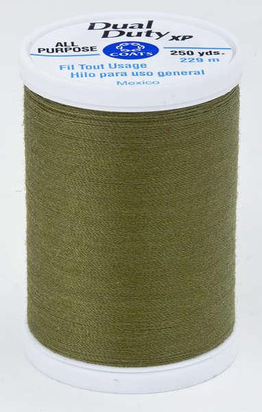 Coats Dual Duty XP Polyester Thread 250yds Olive - S9106340