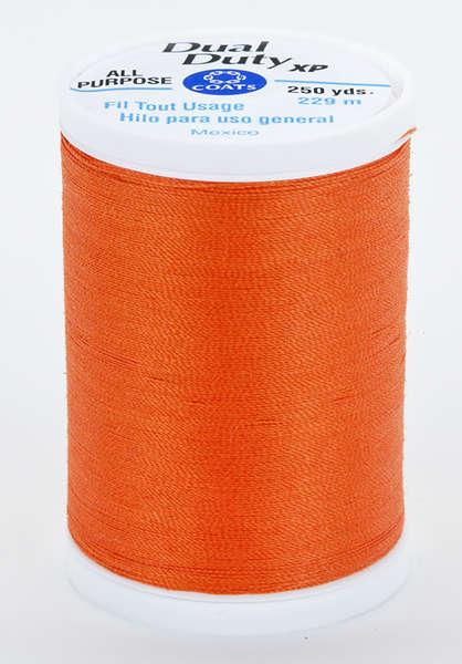 Coats Dual Duty XP Polyester Thread 250yds Orange - S9107640