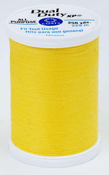 Coats Dual Duty XP Polyester Thread 250yds Sun Yellow - S9107250
