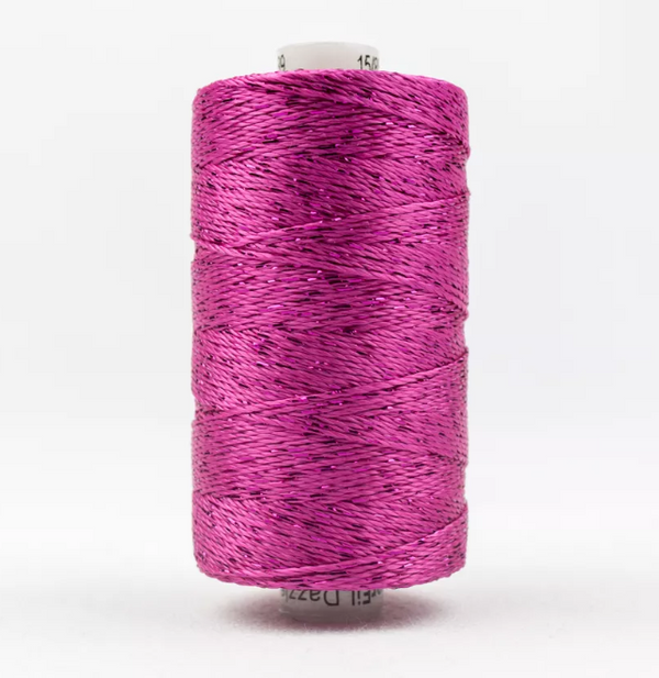 Dazzle 8wt Metallic Thread 183m-Fushia DZ-39