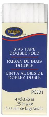 Double Fold Bias Tape White 117201030